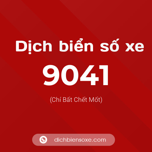 Ý nghĩa biển số xe 9041 là gì?