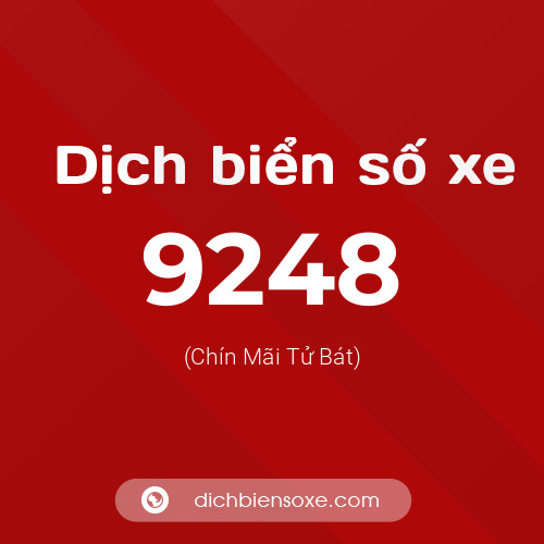 Ý nghĩa biển số xe 9248 là gì?