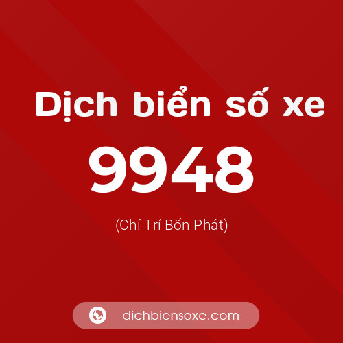 Ý nghĩa biển số xe 9948 là gì?
