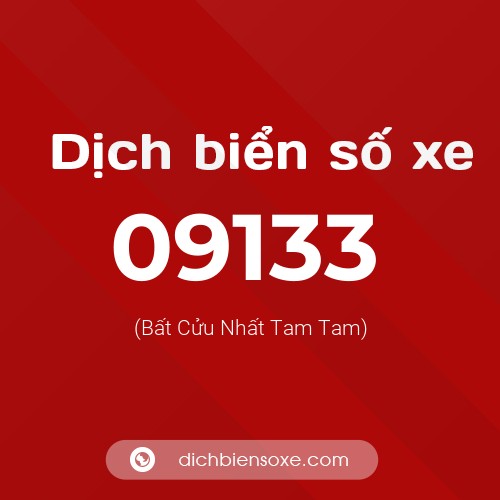 Dịch biển số xe 09133 (Bất Cửu Nhất Tam Tam)
