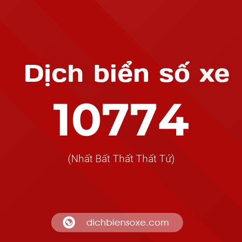 Ý nghĩa biển số xe 10774 là gì?