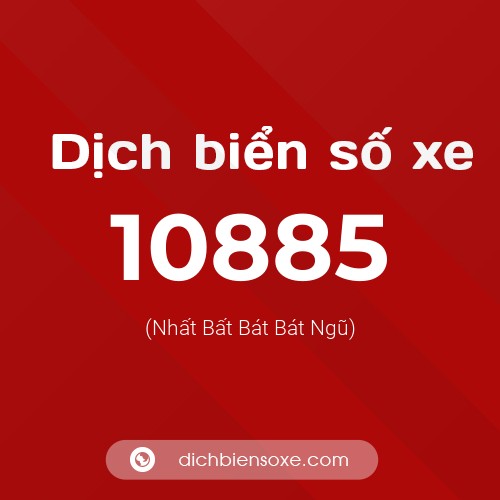 Ý nghĩa biển số xe 10885 là gì?