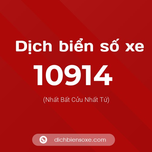 Ý nghĩa biển số xe 10914 là gì?