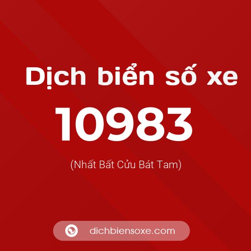 Ý nghĩa biển số xe 10983 là gì?
