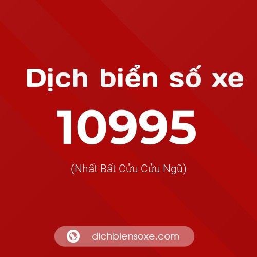 Ý nghĩa biển số xe 10995 là gì?