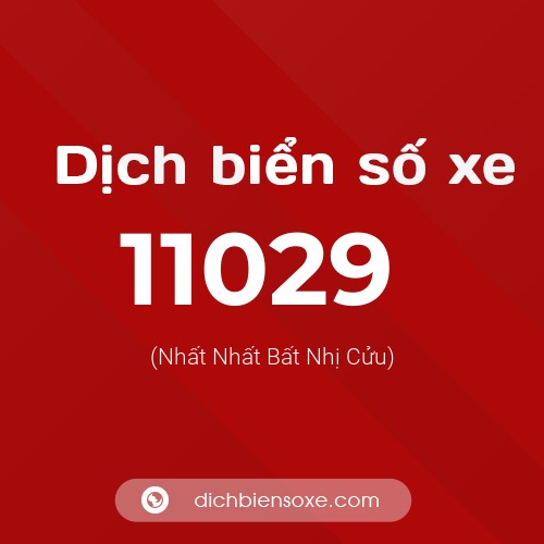 Ý nghĩa biển số xe 11029 là gì?