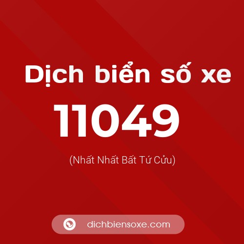 Ý nghĩa biển số xe 11049 là gì?