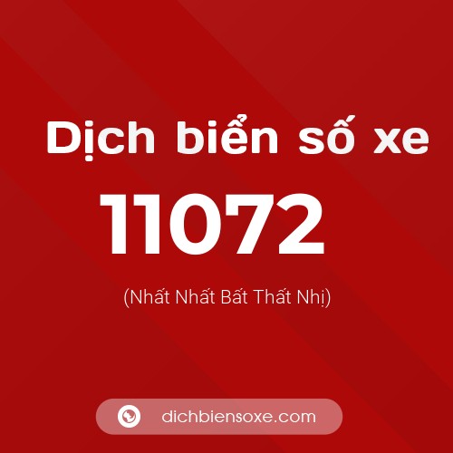 Ý nghĩa biển số xe 11072 là gì?