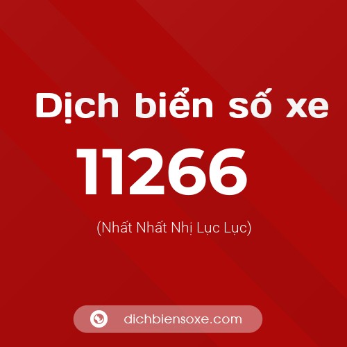 Ý nghĩa biển số xe 11266 là gì?