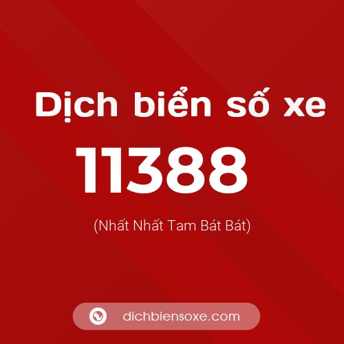 Ý nghĩa biển số xe 11388 là gì?