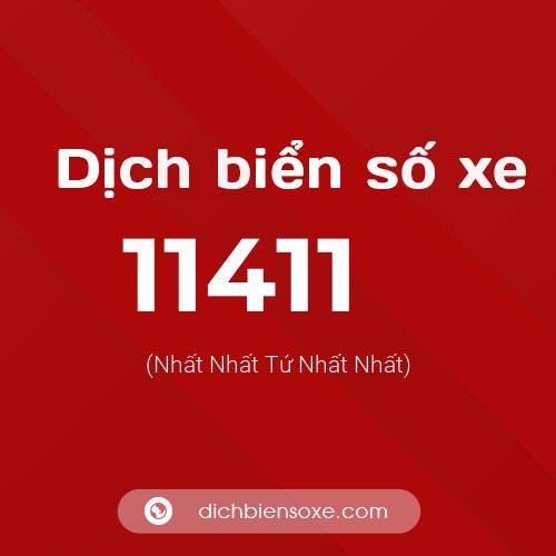Ý nghĩa biển số xe 11411 là gì?