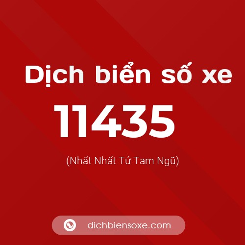 Ý nghĩa biển số xe 11435 là gì?