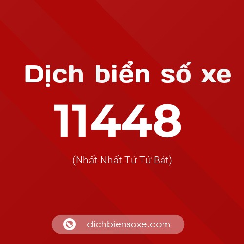 Ý nghĩa biển số xe 11448 là gì?