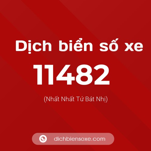 Ý nghĩa biển số xe 11482 là gì?