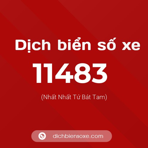 Ý nghĩa biển số xe 11483 là gì?