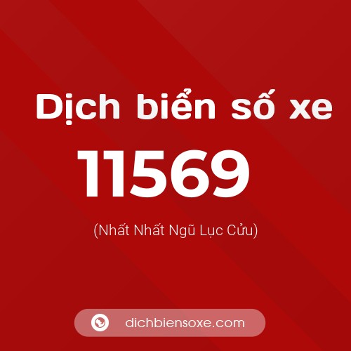 Ý nghĩa biển số xe 11569 là gì?