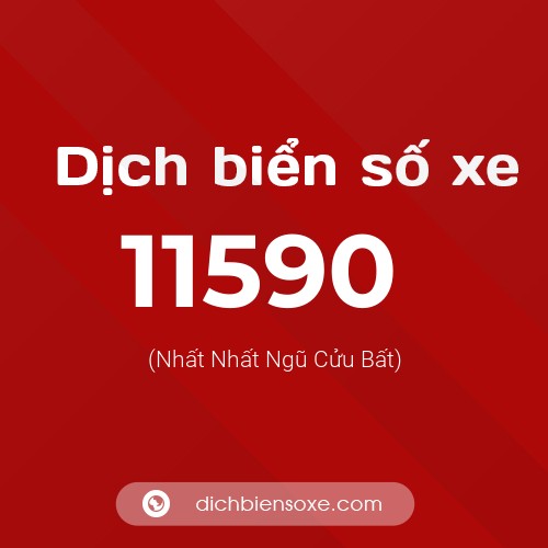 Ý nghĩa biển số xe 11590 là gì?