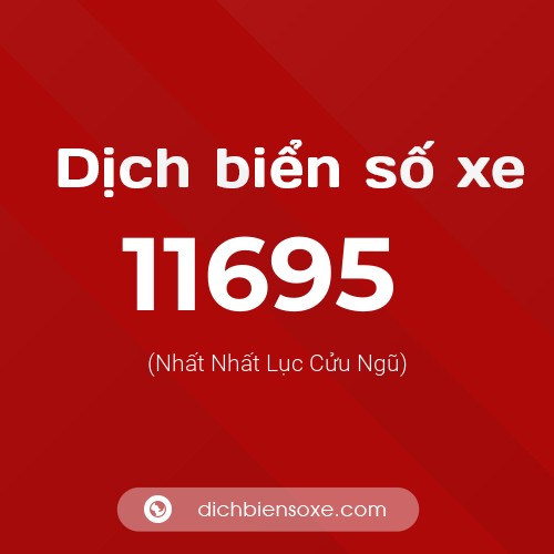 Ý nghĩa biển số xe 11695 là gì?