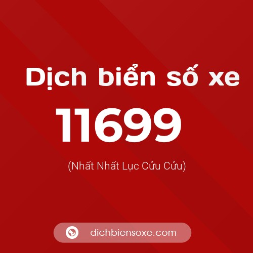 Ý nghĩa biển số xe 11699 là gì?