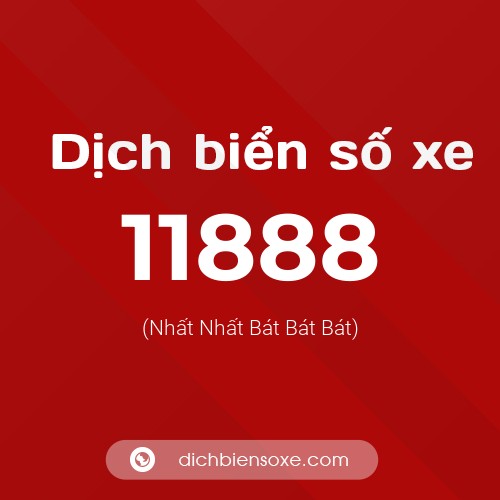 Ý nghĩa biển số xe 11888 là gì?