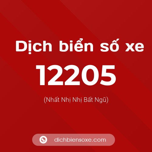 Ý nghĩa biển số xe 12205 là gì?