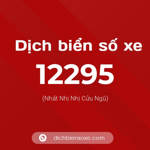 Ý nghĩa biển số xe 12295 là gì?