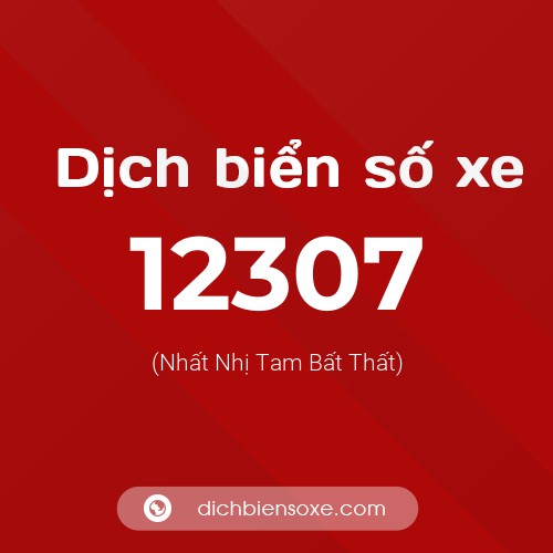 Ý nghĩa biển số xe 12307 là gì?