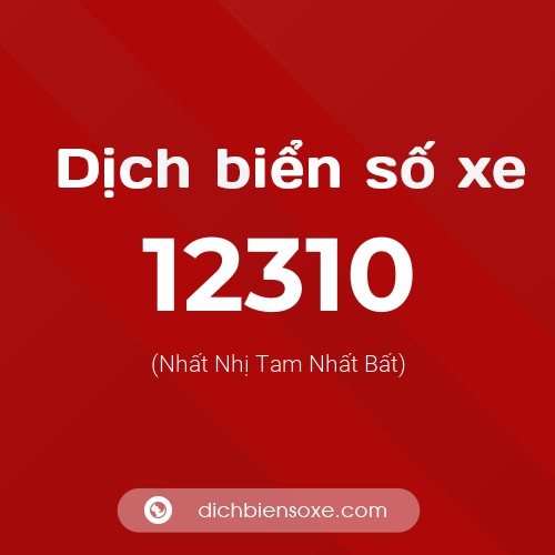 Ý nghĩa biển số xe 12310 là gì?