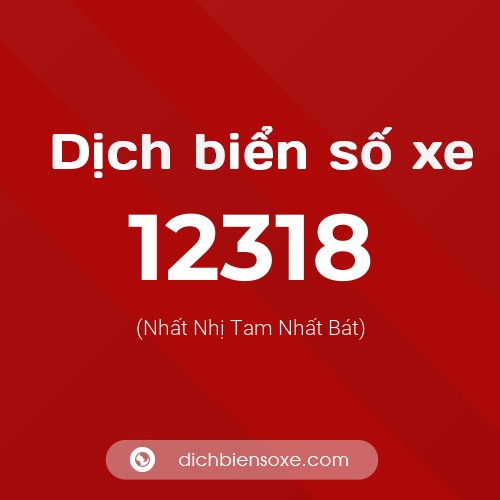 Ý nghĩa biển số xe 12318 là gì?