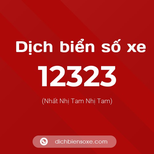 Ý nghĩa biển số xe 12323 là gì?