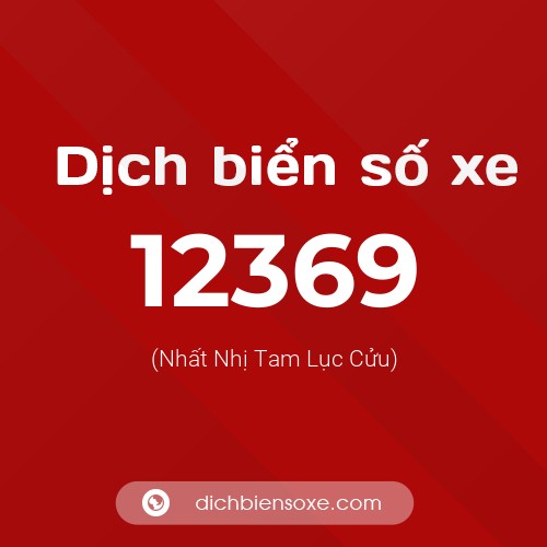 Ý nghĩa biển số xe 12369 là gì?