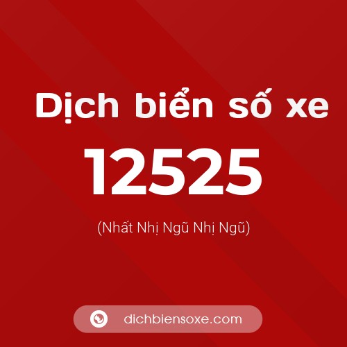 Ý nghĩa biển số xe 12525 là gì?