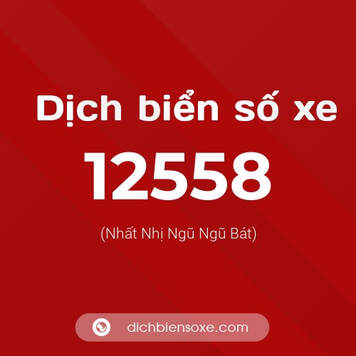 Ý nghĩa biển số xe 12558 là gì?