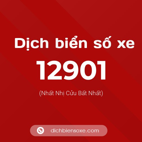 Ý nghĩa biển số xe 12901 là gì?