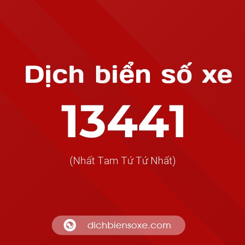 Ý nghĩa biển số xe 13441 là gì?