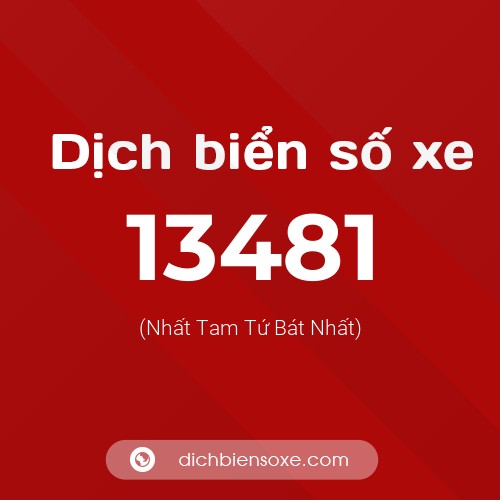 Ý nghĩa biển số xe 13481 là gì?