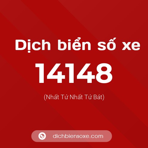 Ý nghĩa biển số xe 14148 là gì?