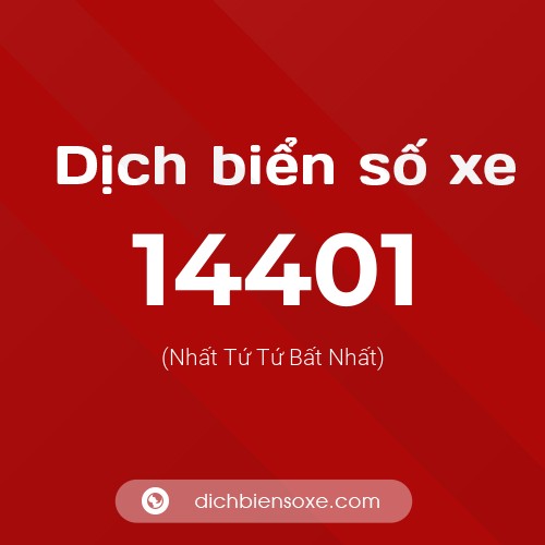 Ý nghĩa biển số xe 14401 là gì?
