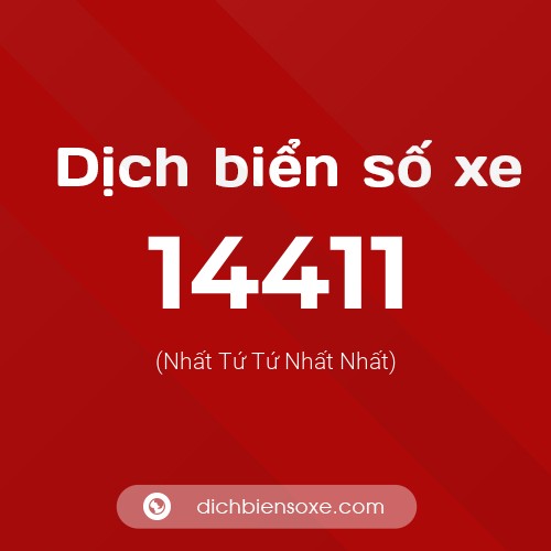 Ý nghĩa biển số xe 14411 là gì?