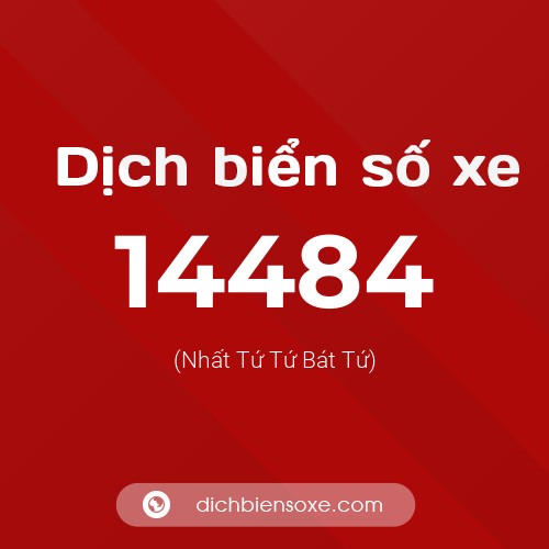 Ý nghĩa biển số xe 14484 là gì?