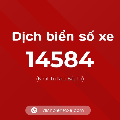 Ý nghĩa biển số xe 14584 là gì?