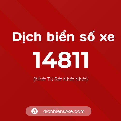 Ý nghĩa biển số xe 14811 là gì?