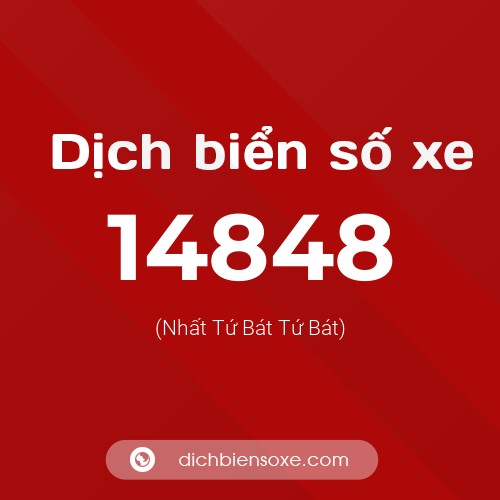 Ý nghĩa biển số xe 14848 là gì?