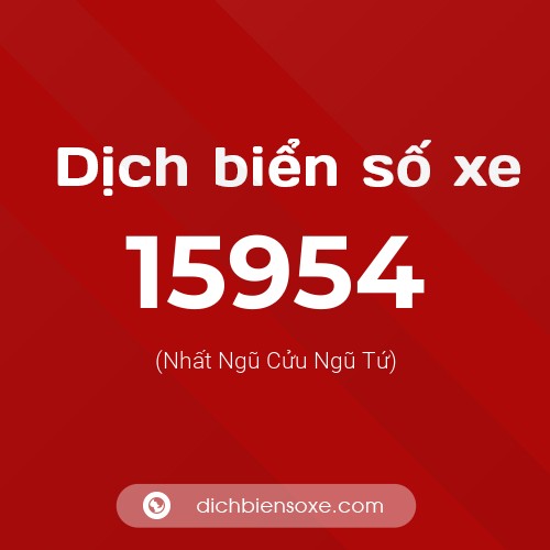 Ý nghĩa biển số xe 15954 là gì?
