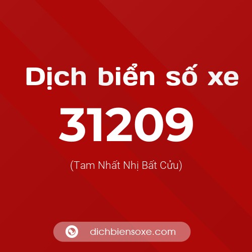 Ý nghĩa biển số xe 31209 là gì?