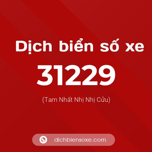 Ý nghĩa biển số xe 31229 là gì?
