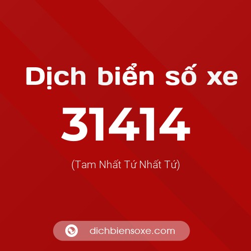 Ý nghĩa biển số xe 31414 là gì?
