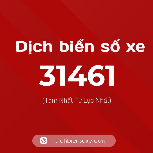 Ý nghĩa biển số xe 31461 là gì?