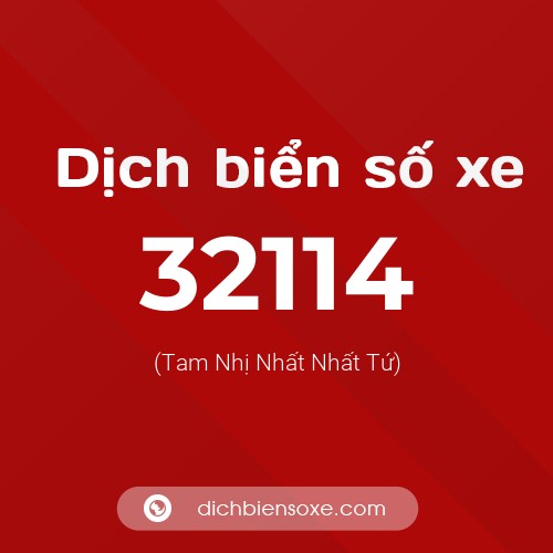 Ý nghĩa biển số xe 32114 là gì?