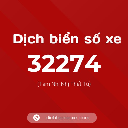 Ý nghĩa biển số xe 32274 là gì?